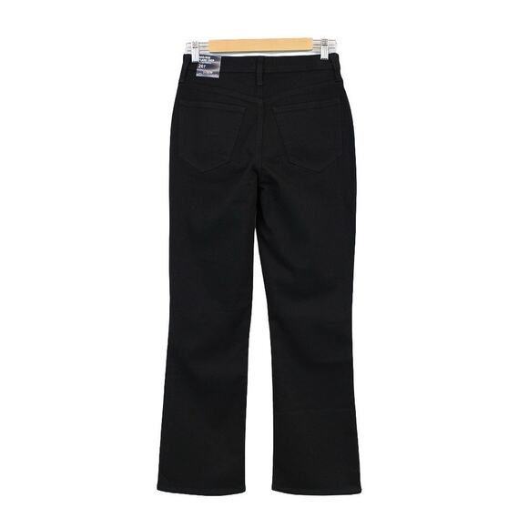 NWT J. Crew Factory Mid-Rise Flare Leg Crop Jean Stretch In Black Size 26 Tall - Picture 5 of 9